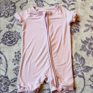 Little Sleepies Pink Shorty Zippy 6-12 Months